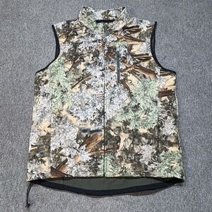 King's Camo Men's Hunter Soft Shell Vest Wind Water Resistant Full Zip Vest XL